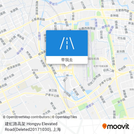 建虹路高架 Hongyu Elevated Road(Deleted20171030)地图