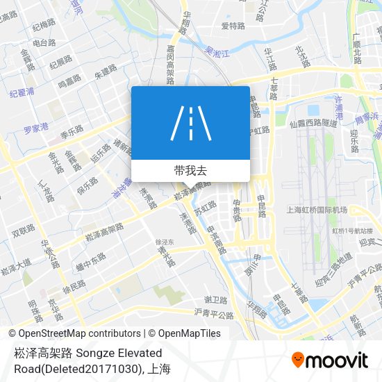 崧泽高架路 Songze Elevated Road(Deleted20171030)地图