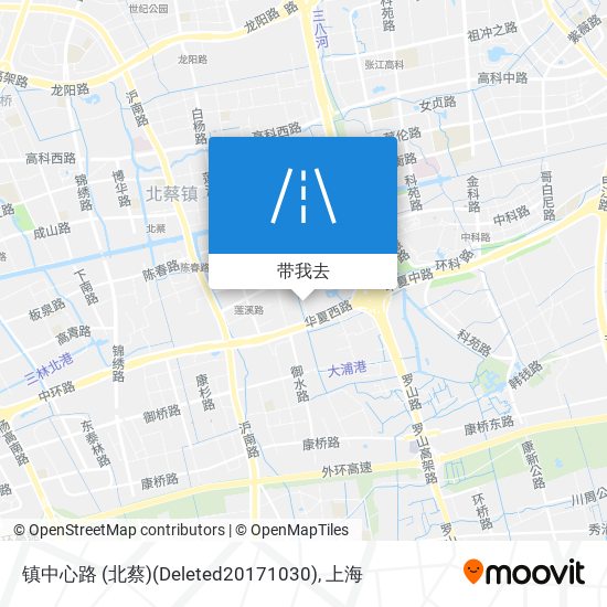 镇中心路 (北蔡)(Deleted20171030)地图