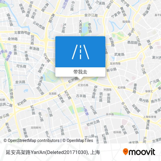 延安高架路Yan'An(Deleted20171030)地图