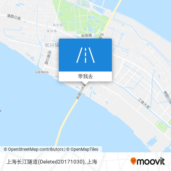 上海长江隧道地图