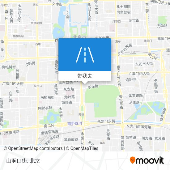 山涧口街地图