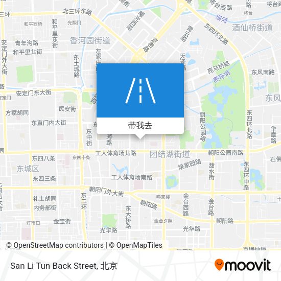 San Li Tun Back Street地图