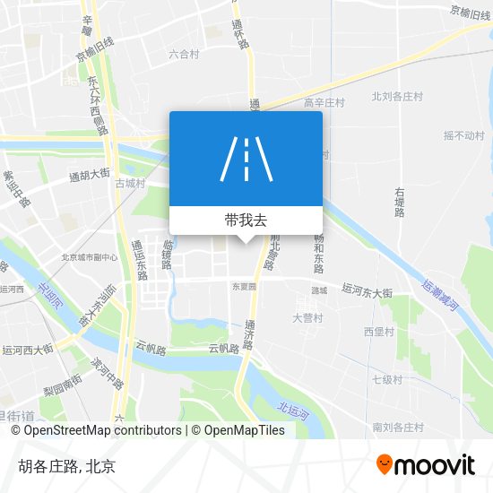 胡各庄路地图