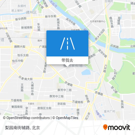 梨园南街辅路地图