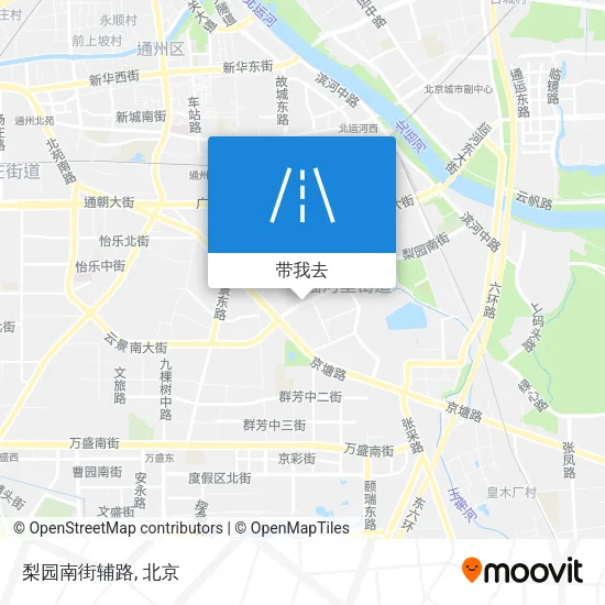 梨园南街辅路地图