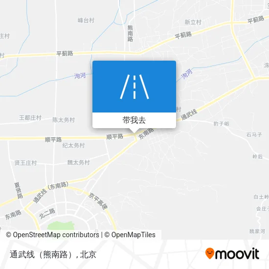 通武线（熊南路）地图