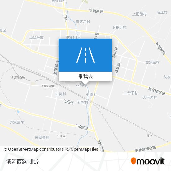 滨河西路地图