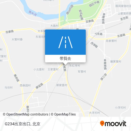 G234出京出口地图