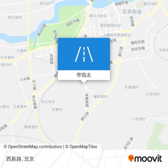 西新路地图