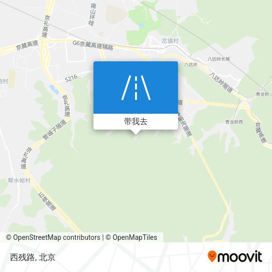 西残路地图