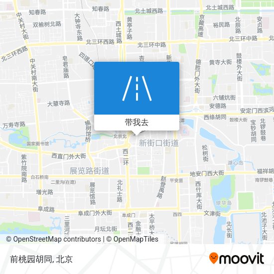 前桃园胡同地图