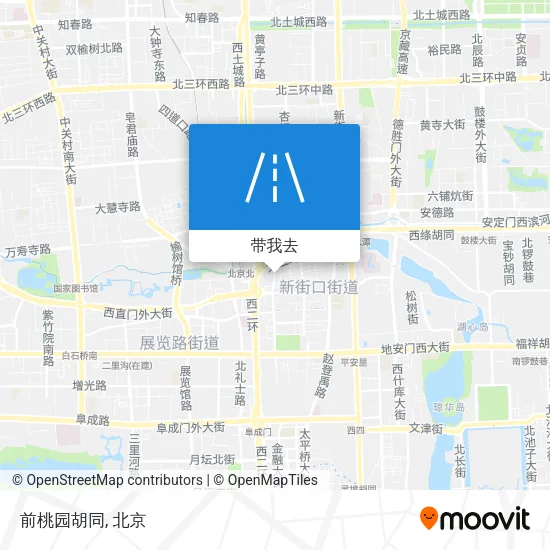 前桃园胡同地图