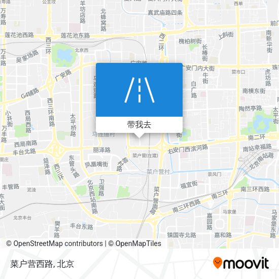 菜户营西路地图