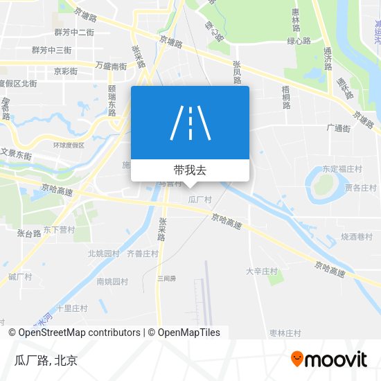瓜厂路地图