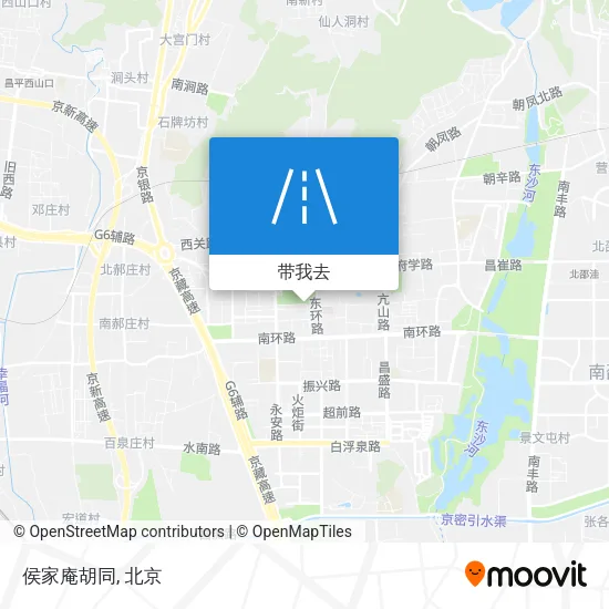 侯家庵胡同地图