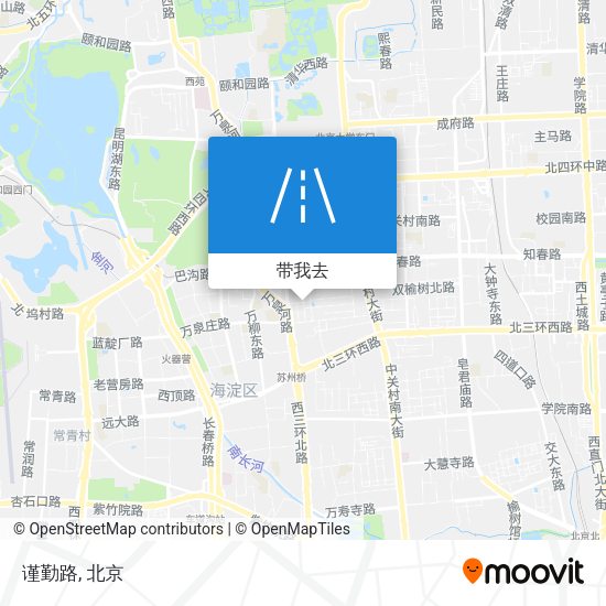 谨勤路地图