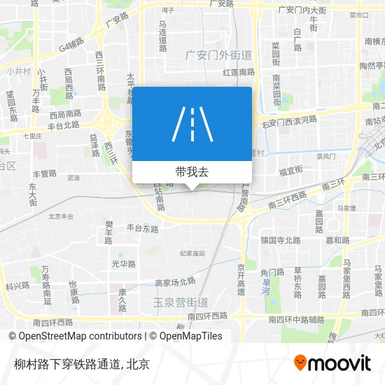 柳村路下穿铁路通道地图