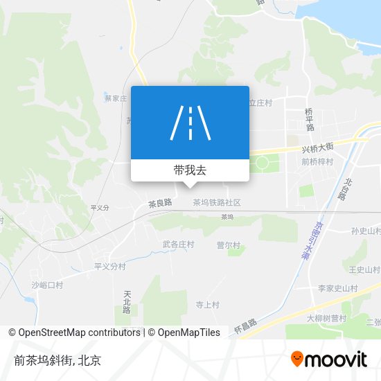前茶坞斜街地图
