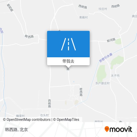 韩西路地图