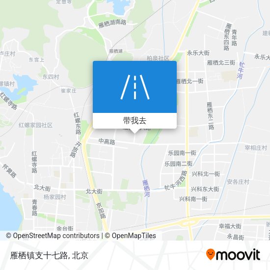 雁栖镇支十七路地图