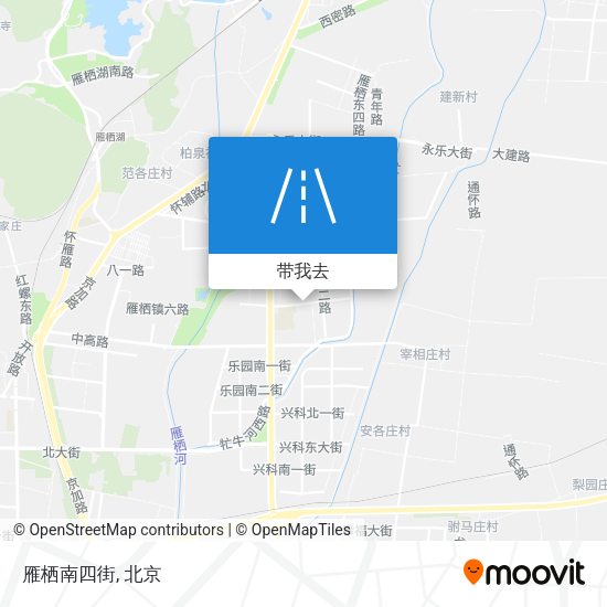 雁栖南四街地图