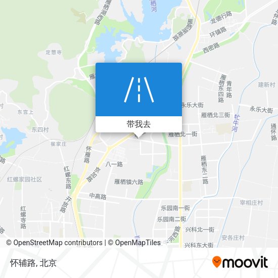 怀辅路地图