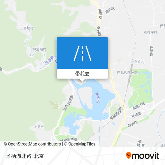 雁栖湖北路地图