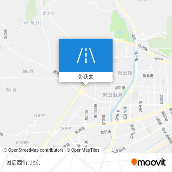 城后西街地图