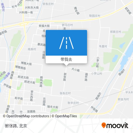 驸张路地图