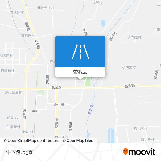 牛下路地图