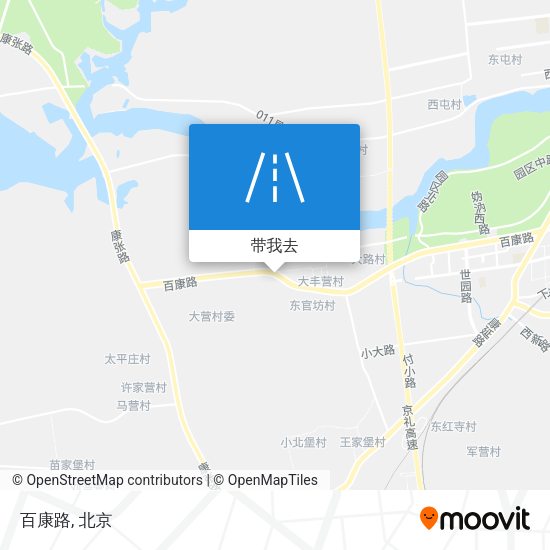 百康路地图