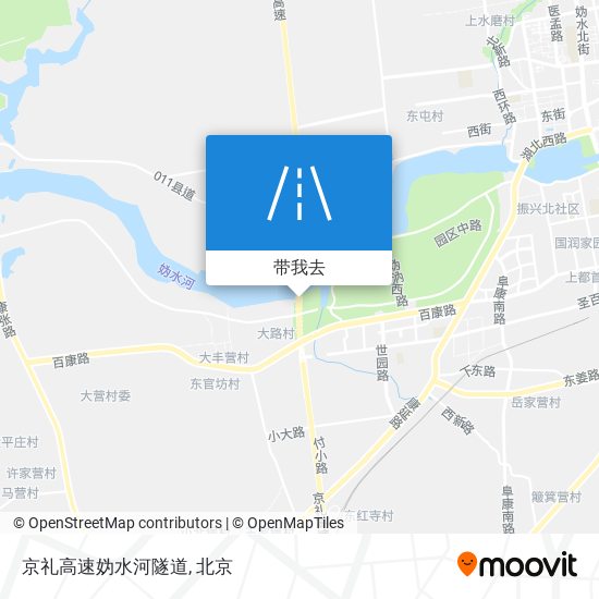 京礼高速妫水河隧道地图