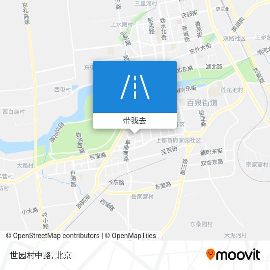 世园村中路地图