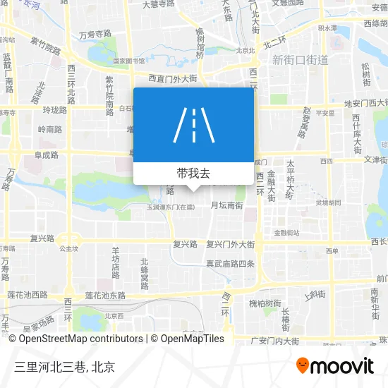 三里河北三巷地图