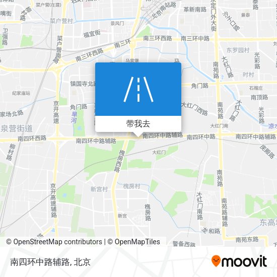 南四环中路辅路地图