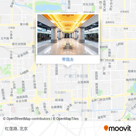 红莲路地图