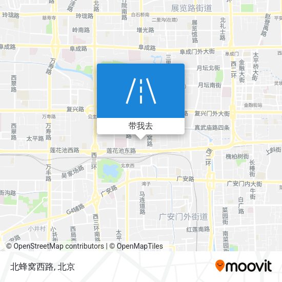 北蜂窝西路地图