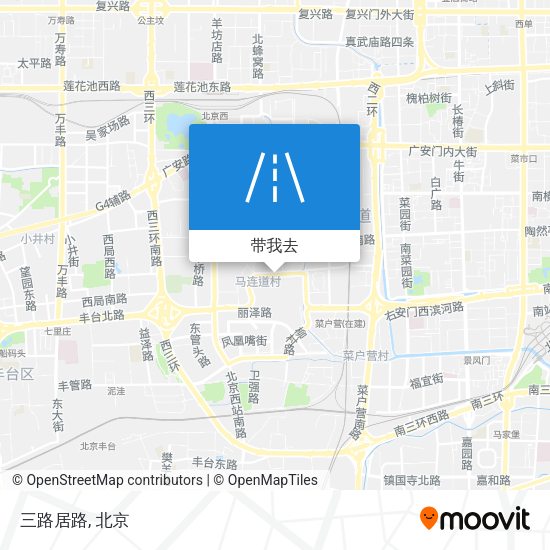 三路居路地图