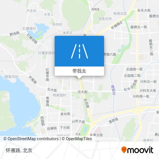 怀雁路地图