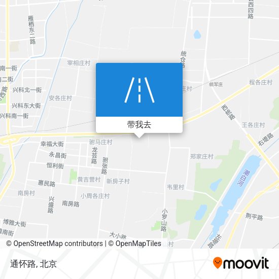 通怀路地图