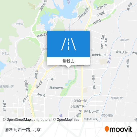 雁栖河西一路地图