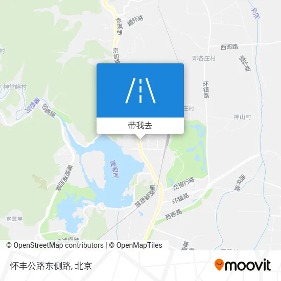 怀丰公路东侧路地图