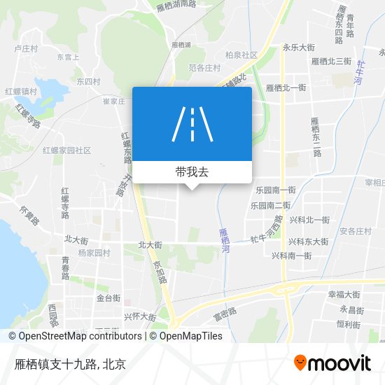 雁栖镇支十九路地图