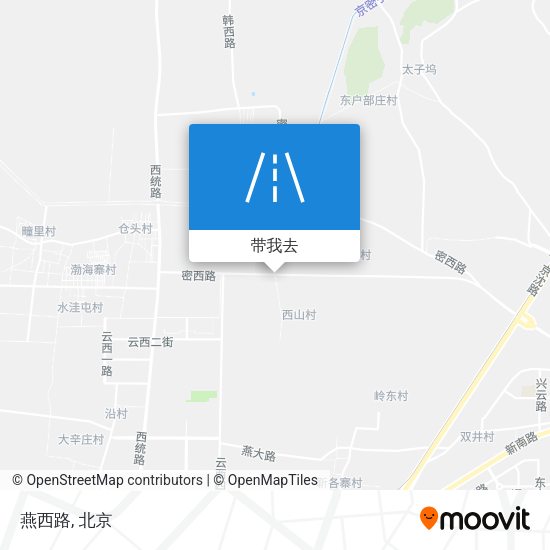 燕西路地图