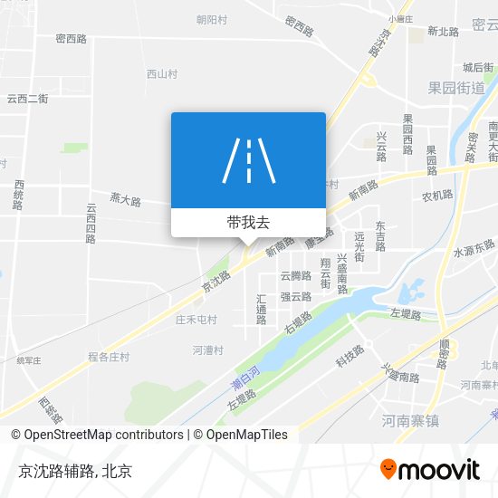 京沈路辅路地图