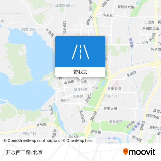 开放西二路地图