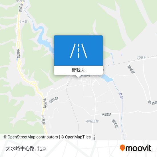 大水峪中心路地图