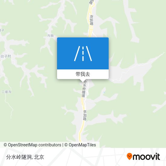 分水岭隧洞地图