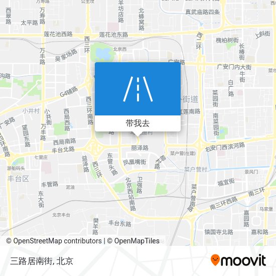 三路居南街地图